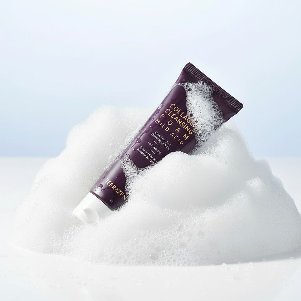 TERRAZEN - COLLAGEN CLEANSING FOAM - Jemná odličovací a čisticí pěna s kolagenem pro každodenní péči 140 ml