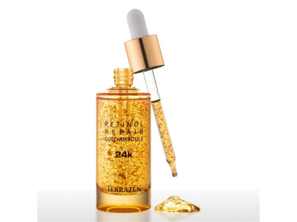 TERRAZEN - RETINOL REPAIR GOLD AMPOULE 24K - Pleťové sérum s retinolem a 24k zlatem 50 ml