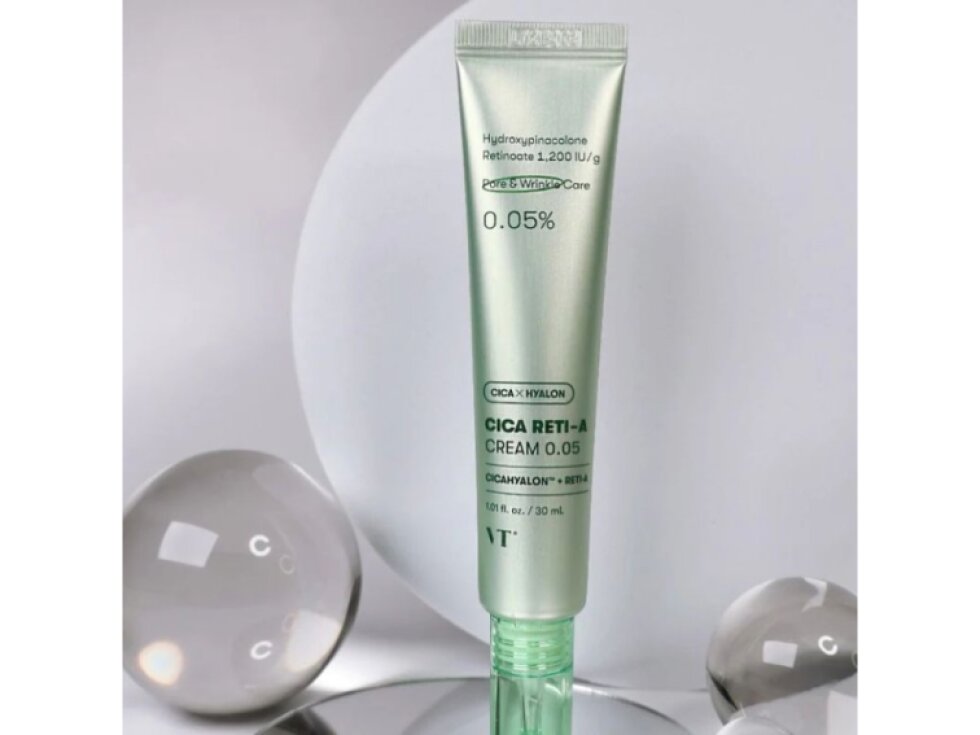 VT - CICA RETI-A CREAM 0,05 - Krém s retinolem a centellou pro redukci pórů a vrásek 30 ml