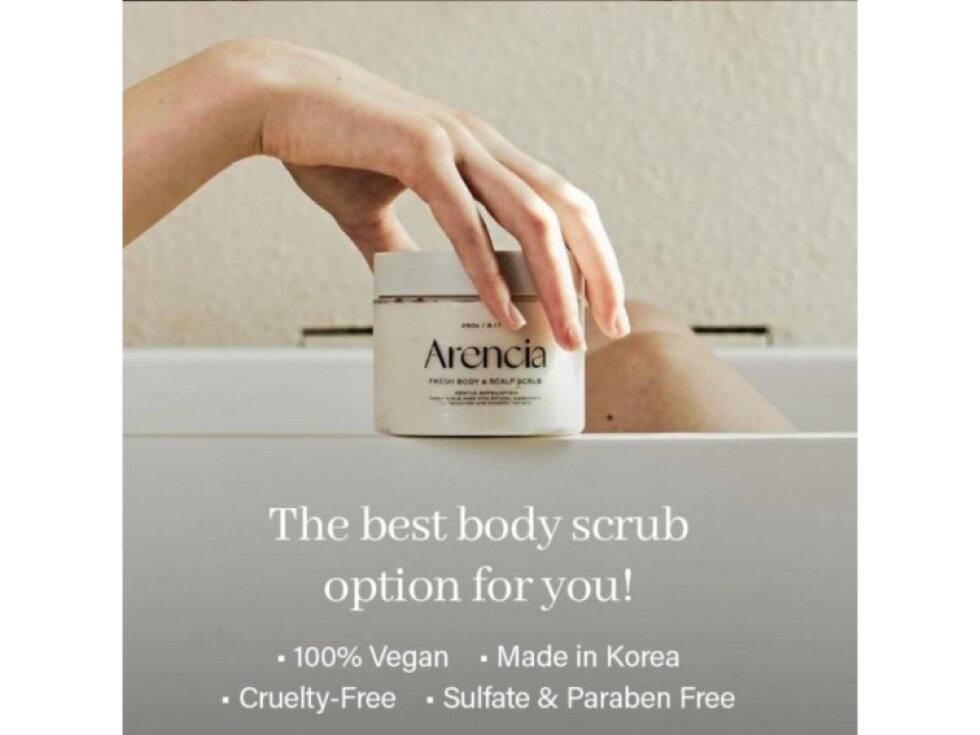 ARENCIA - FRESH CLOUD SCRUB WHITE TEA & NEROLI - Jemný tělový a vlasový peeling s bílým čajem a neroli 260 g