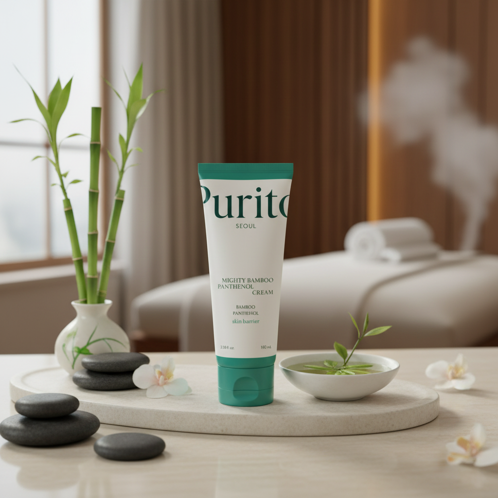 PURITO SEOUL - MIGHTY BAMBOO PANTHENOL CREAM - Intenzivně zklidňující hydratační krém s panthenolem a bambusem 100 ml