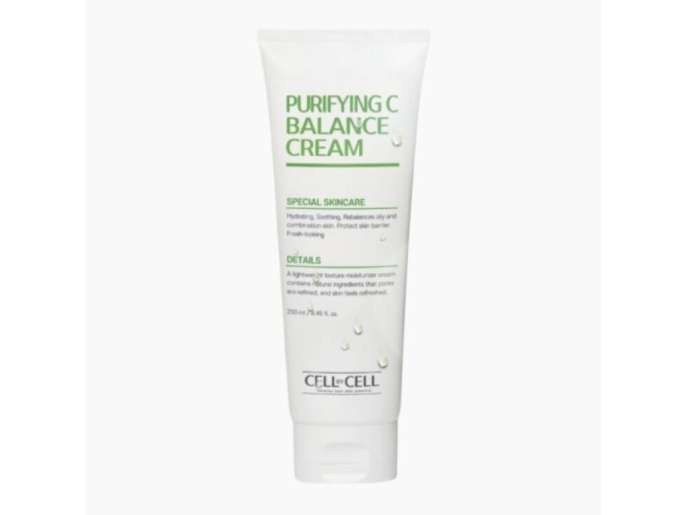 CELL BY CELL - PURIFYING C BALANCE CREAM - Pleťový krém pro vyváženou pokožku a proti akné 250 ml