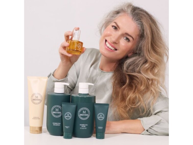 BRITISH M - KOMBUCHA MASK - Korejský vlasový balzám bez silikonů 300 g