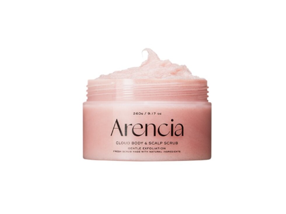 ARENCIA - FRESH CLOUD SCRUB LAVENDER & PEAR - Jemný tělový a vlasový peeling s levandulí a hruškou 260 g