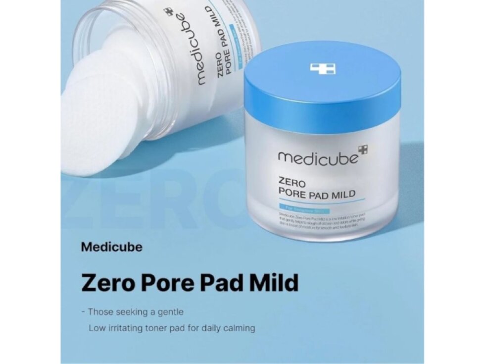 MEDICUBE - ZERO PORE PAD MILD - Jemné exfoliační tampony pro citlivou pleť se sklonem k ucpaným pórům 70 ks