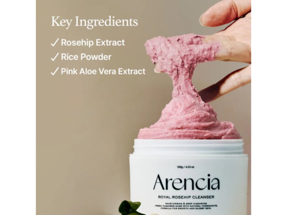 ARENCIA - FRESH ROSEHIP RICE MOCHI CLEANSER - Jemný čistící mochi gel s šípkem a rýží 120 g