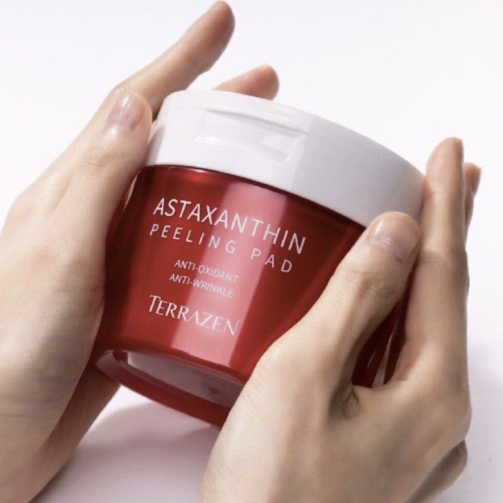 Terrazen - Astaxanthin Peeling Pad - Luxusní peelingové polštářky s astaxanthinem, bakuchiolem a PHA kyselinou 60 ks
