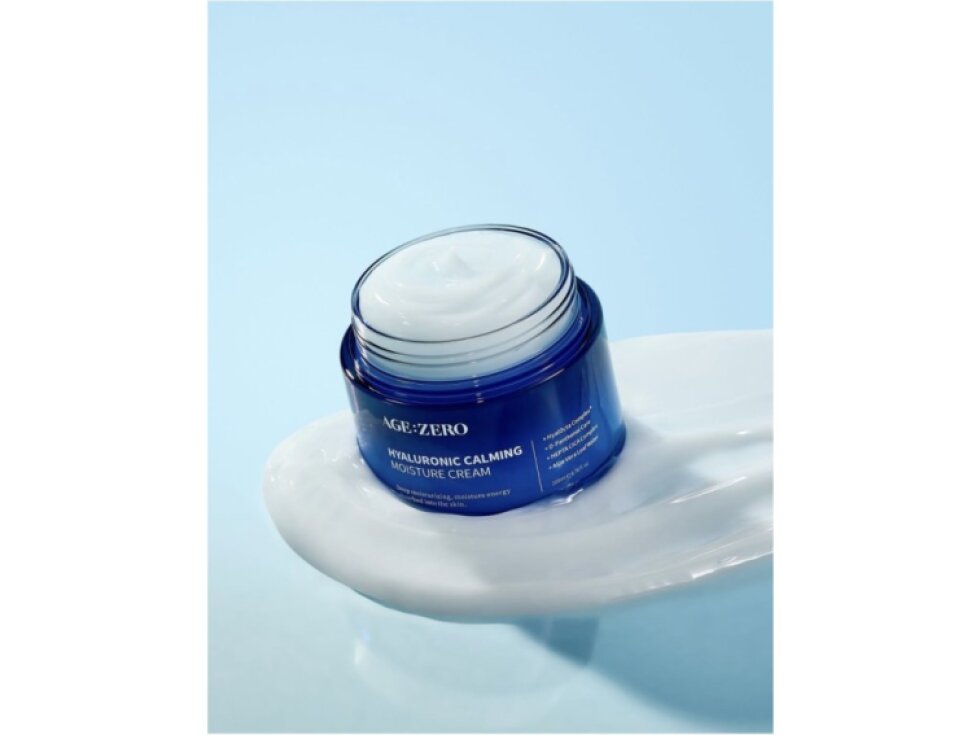 AGE:ZERO - HYALURONIC CALMING MOISTURE CREAM - Zklidňující hydratační krém s kyselinou hyaluronovou a centellou 200 ml