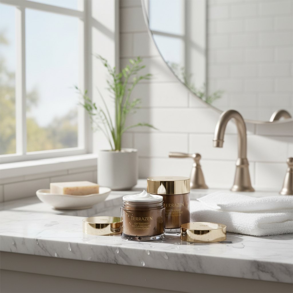 TERRAZEN - EGF THERAPY NECK & DECOLLETE LIFTING CREAM - Intenzivní liftingový krém na krk a dekolt s EGF a Volufilinem pro pevnější kontury a vyhlazenou pokožku 100 g