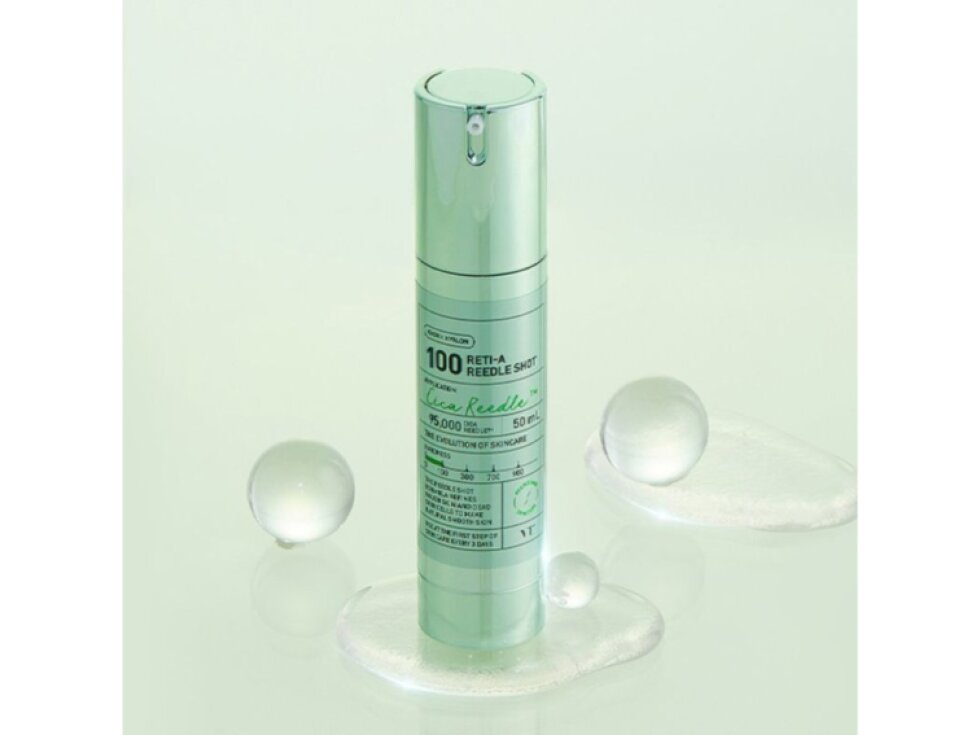VT - RETI-A REEDLE SHOT 100 - Noční sérum s retinolem, bakuchiolem a technologií mikrojehliček 50 ml