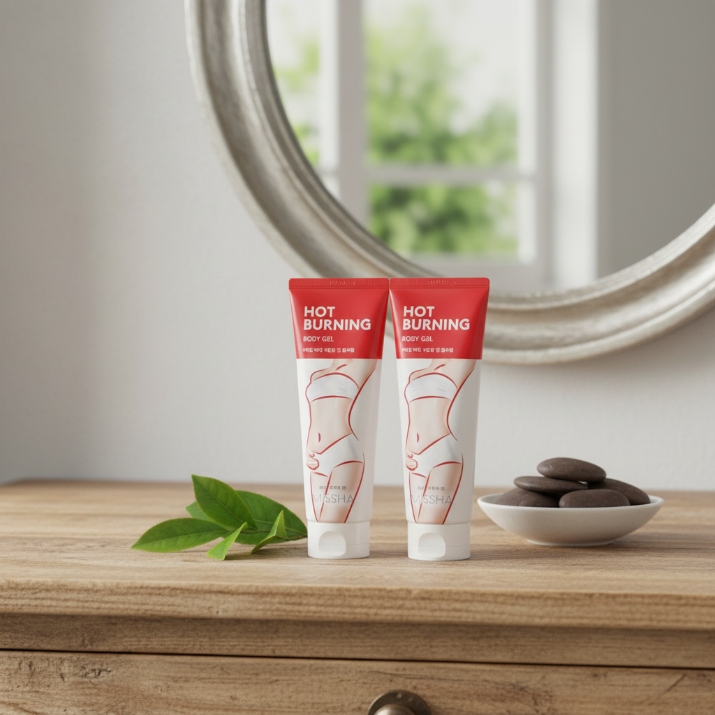 MISSHA - HOT BURNING BODY GEL - Hřejivý tělový gel pro zeštíhlení, prokrvení a vyhlazení pokožky 200 ml