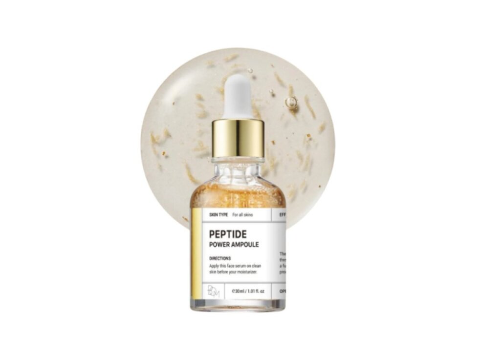 B.O.M. - PEPTIDE POWER AMPOULE - Protivráskové sérum s peptidy a 24k zlatem 30 ml