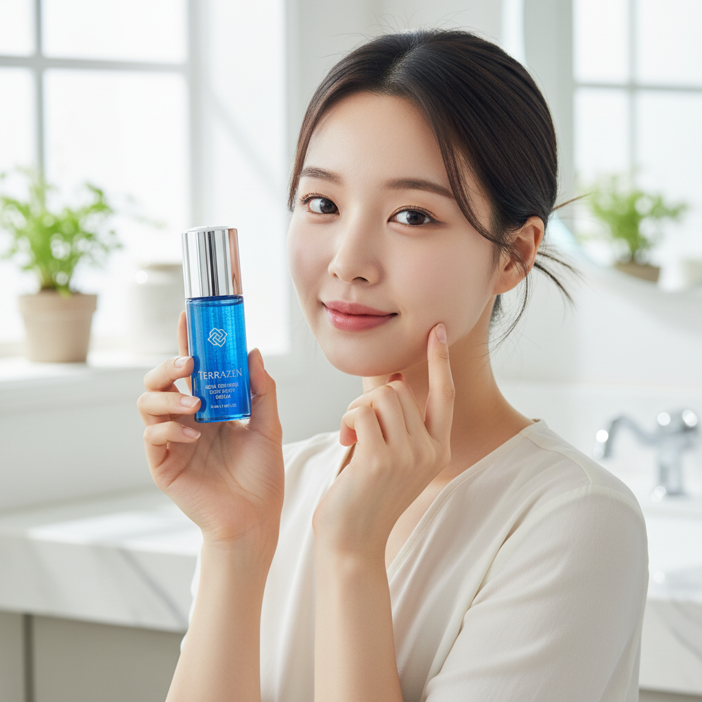 TERRAZEN - AQUA RECHARGE DEEP MOIST SERUM - Hloubkově hydratační pleťové sérum s kyselinou hyaluronovou a ceramidy 55 ml