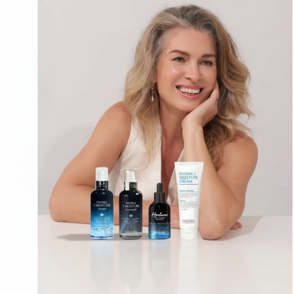 CELL BY CELL - HYDRA C MOISTURE SADA - Intenzivní hydratační sada pro suchou a dehydratovanou pleťi 4 produkty