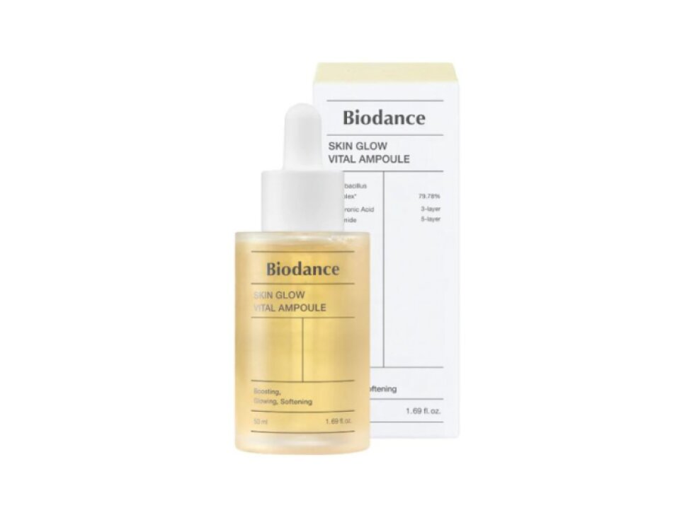 BIODANCE - SKIN GLOW VITAL AMPOULE - Rozjasňující a revitalizační ampule pro zdravý glow efekt pleti 50 ml