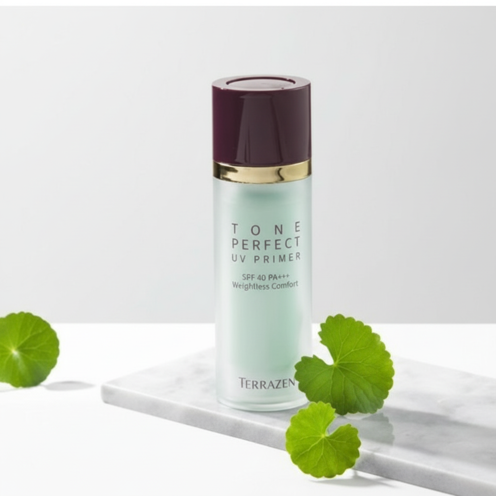 TERRAZEN - MAKE-UP TONE PERFECT PRIMER SPF40 PA+++ - Korekční CC krém & make-up primer se zeleným odstínem pro sjednocení pleti a SPF 30 ml