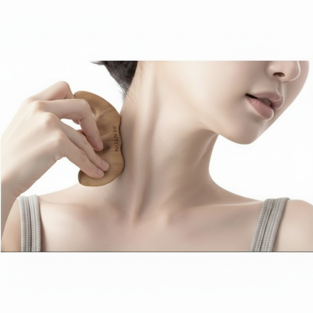 Benton - Scalp Brush Massager - Dřevěný masážní kartáč na pokožku hlavy s 8 výstupky