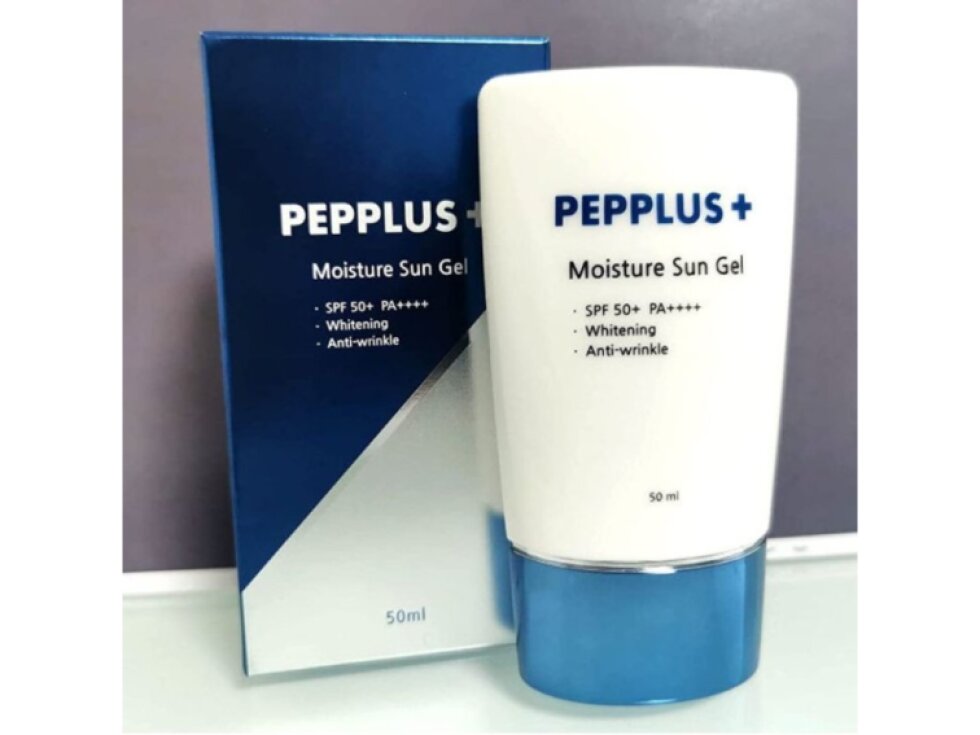 PEPPLUS+ - MOISTURE SUN GEL - Ultra lehký hydratační anti-age SPF krém 50+ PA++++ 50 ml