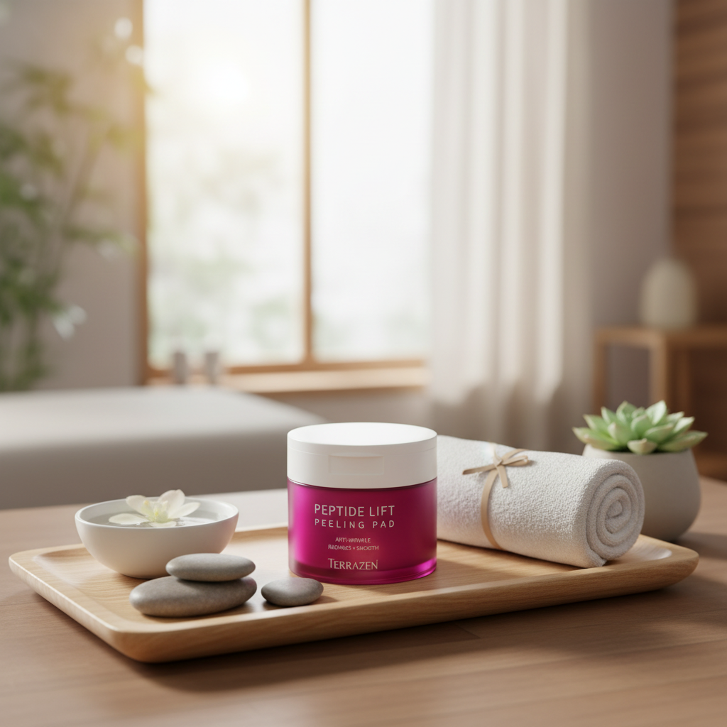 TERRAZEN - PEPTIDE LIFT PEELING PAD - Dvoufázové exfoliační peelingové tamponky s liftingovým efektem 60 ks