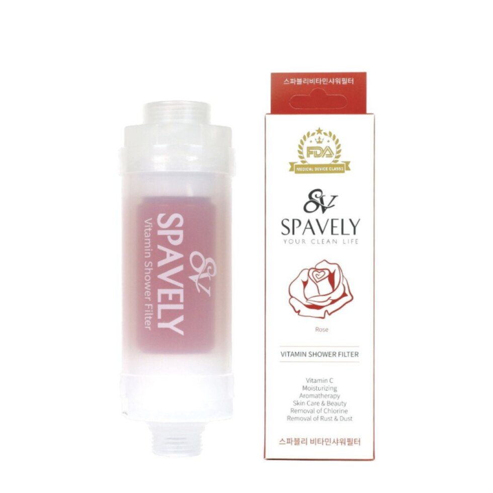 Spavely - Vitamin Shower Filter - Vitaminový sprchový filtr s vitamínem C - Vůně růže