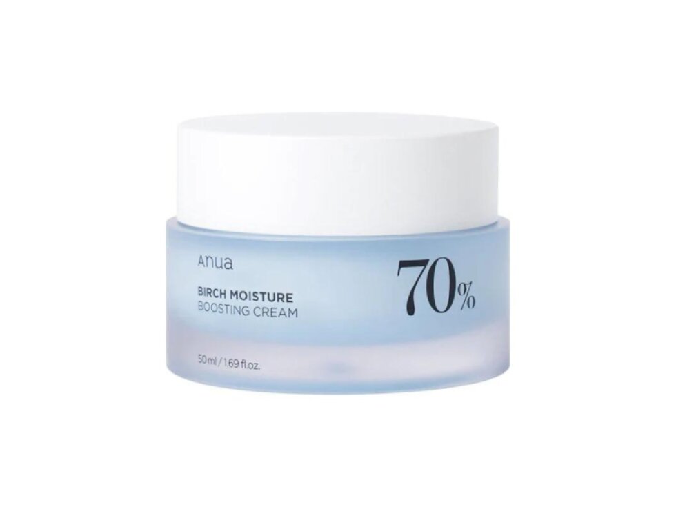 ANUA - BIRCH MOISTURE BOOSTING CREAM - Intenzivně hydratační krém s březovou mízou a skvalanem 50 ml