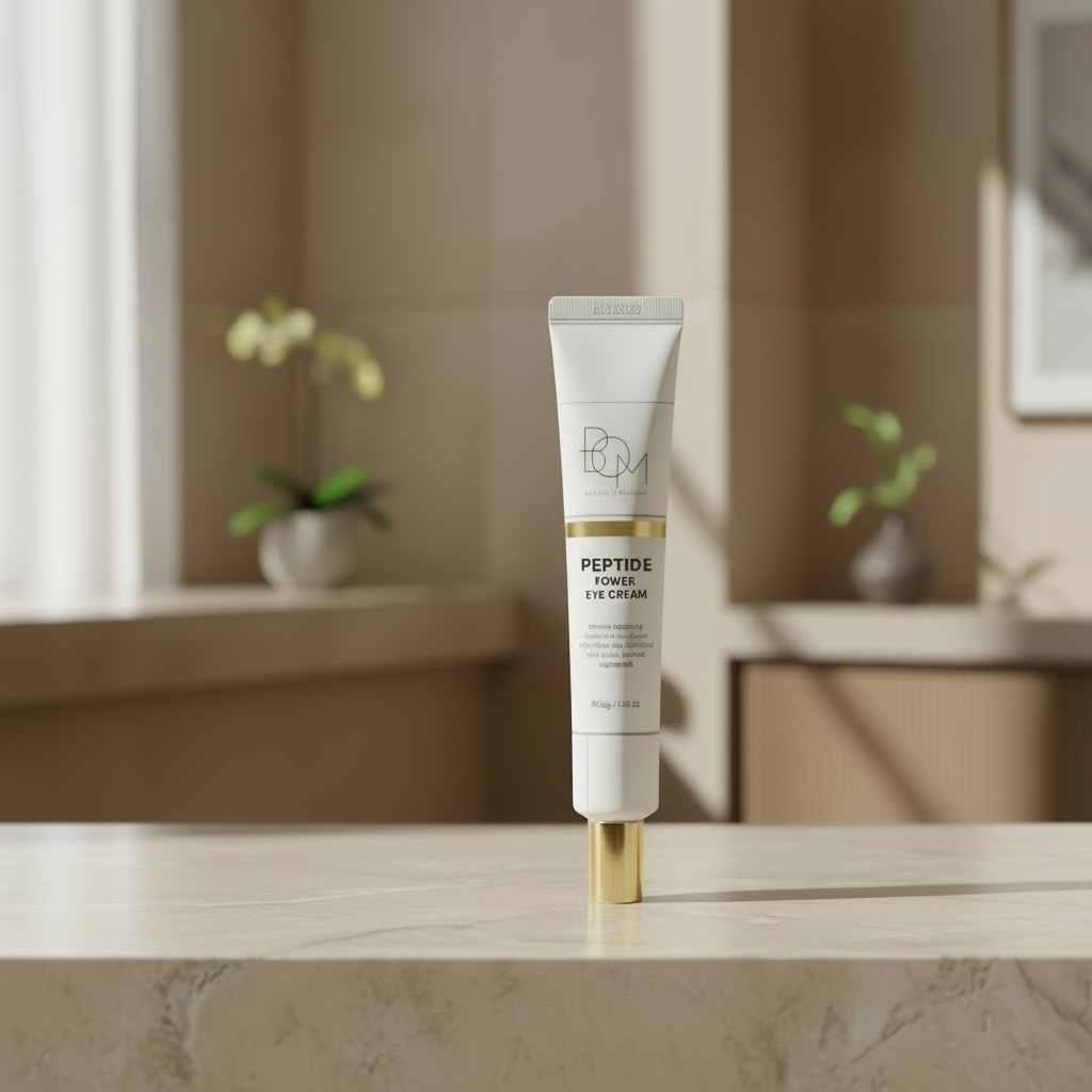 B.O.M. - PEPTIDE POWER EYE CREAM - Luxusní protivráskový oční krém s peptidy a 24k zlatem 30 g