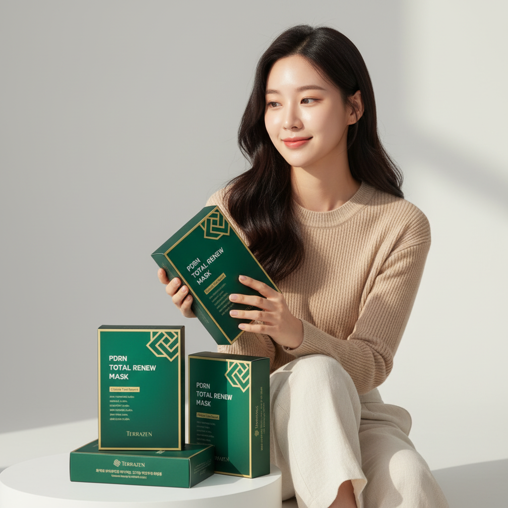 TERRAZEN - PDRN TOTAL RENEW MASK - Regenerační a hydratační protivrásková pleťová maska s PDRN27 ml