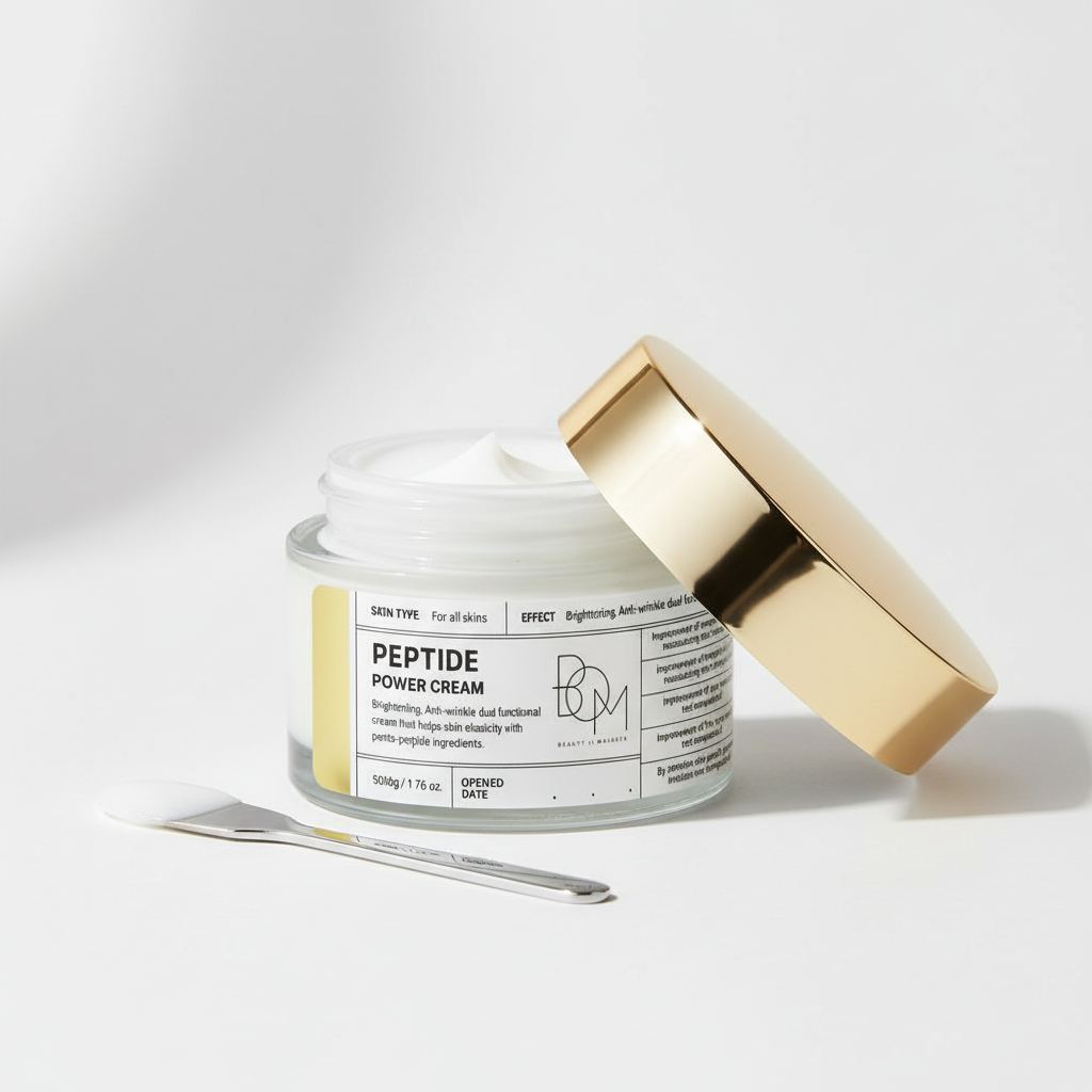 B.O.M. - PEPTIDE POWER CREAM - Protivráskový krém s čistým zlatem a peptidy 50 g