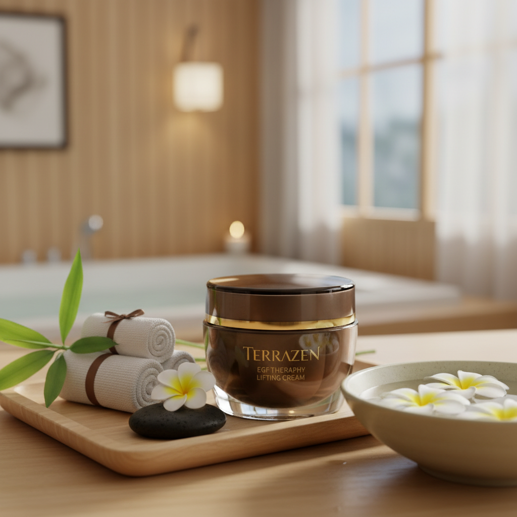 TERRAZEN - EGF THERAPY LIFTING CREAM - Intenzivní liftingový krém s růstovými faktory EGF, Volufilinem a peptidy 50 ml