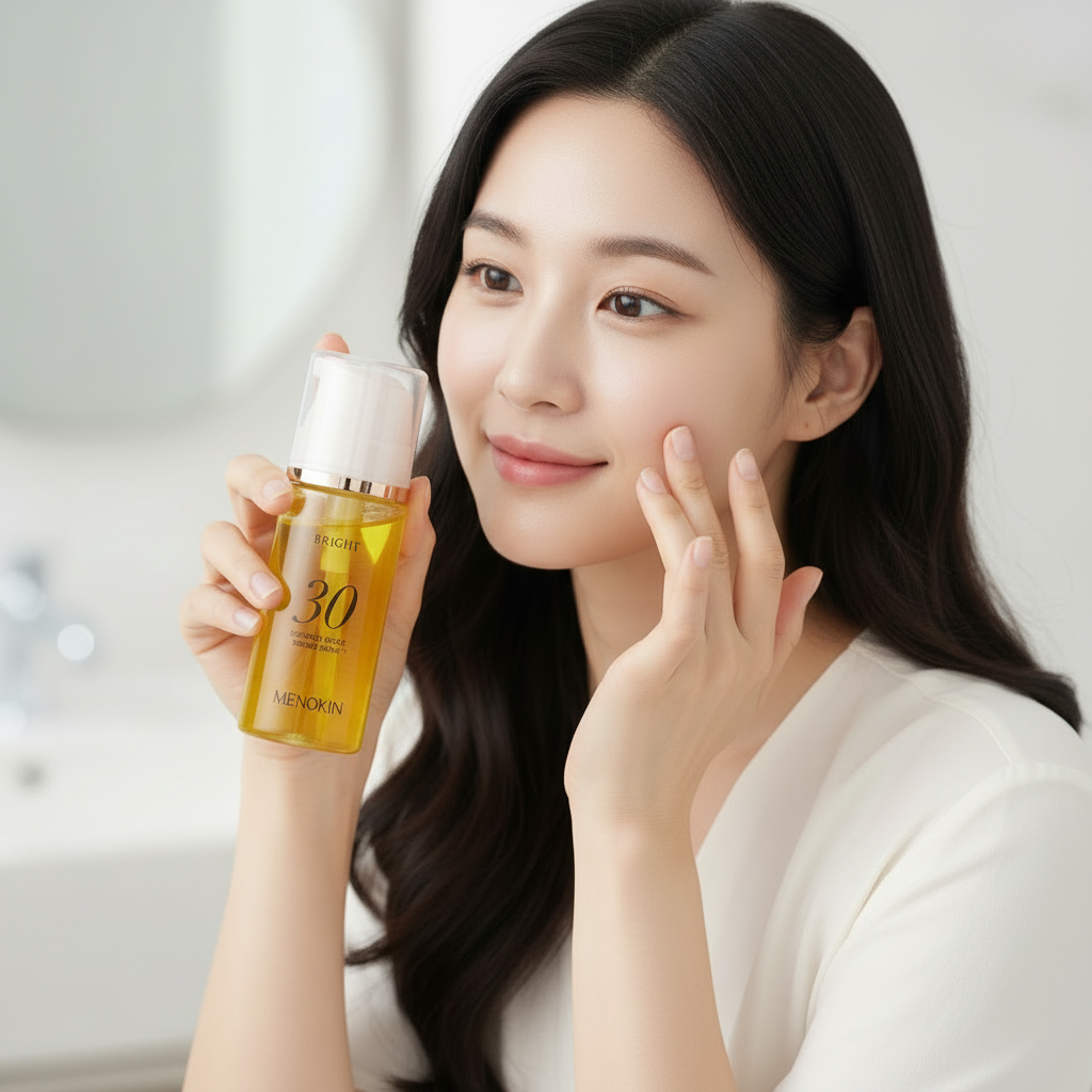 MENOKIN - 30 SECOND QUICK BUBBLE MASK BRIGHT - 0sekundové rozjasňující bublinkové sérum v masce s glutathionem 95 ml