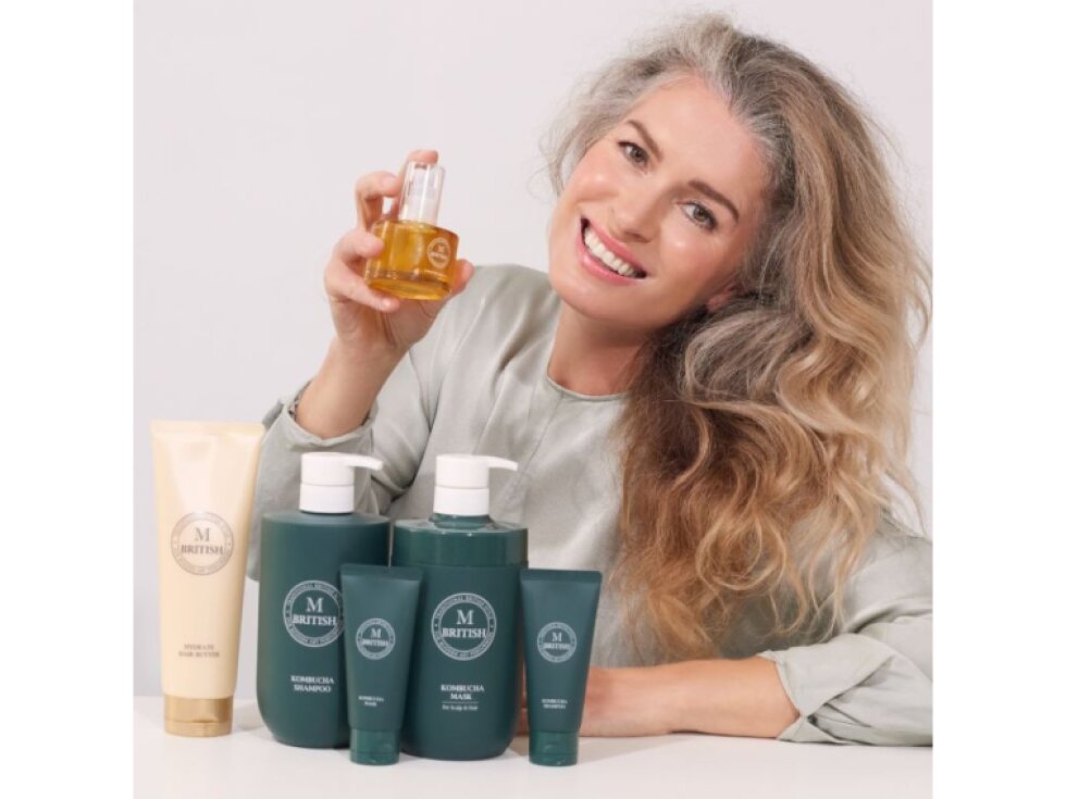 BRITISH M - KOMPLETNÍ VLASOVÝ RITUÁL - Kombucha šampon, kombucha kondicionér a anato oil 3 produkty