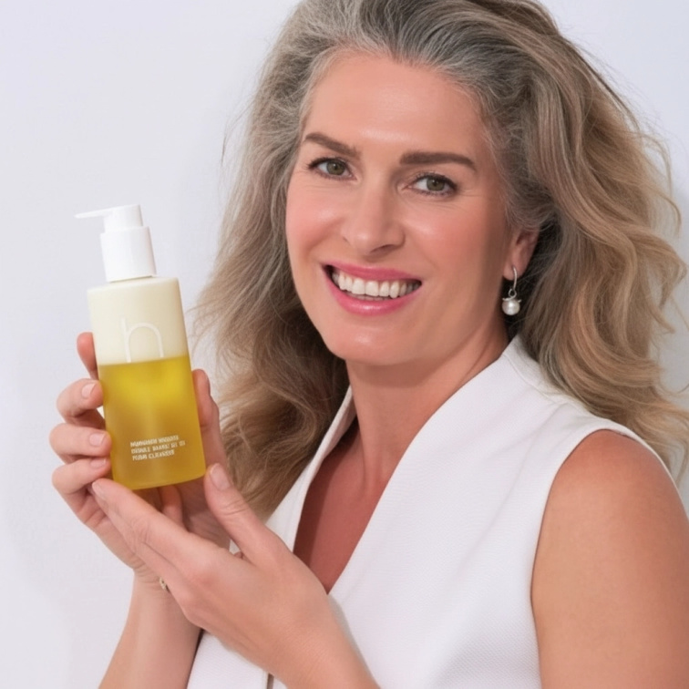 HAMÉL - DOUBLE SHOT OIL TO FOAM CLEANSER - Luxusní odličovací olej bez parfemace 200 ml