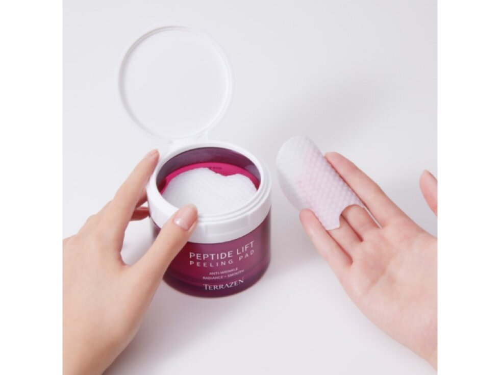 TERRAZEN - PEPTIDE LIFT PEELING PAD - Dvoufázové exfoliační peelingové tamponky s liftingovým efektem 60 ks