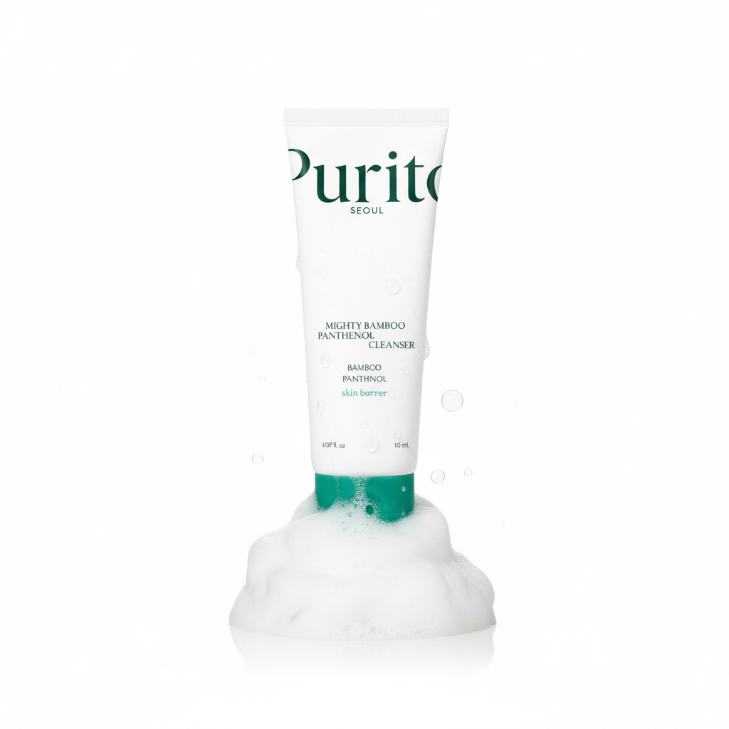 PURITO SEOUL - MIGHTY BAMBOO PANTHENOL CLEANSER - Jemný čisticí gel s panthenolem a bambusem 150 ml