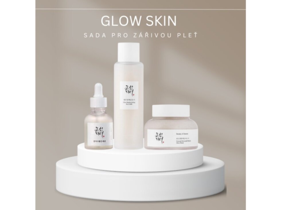 BEAUTY OF JOSEON - GLOW SKIN SADA - Rozjasňující rýžová péče pro sjednocený tón pleti a přirozený glow 3 ks