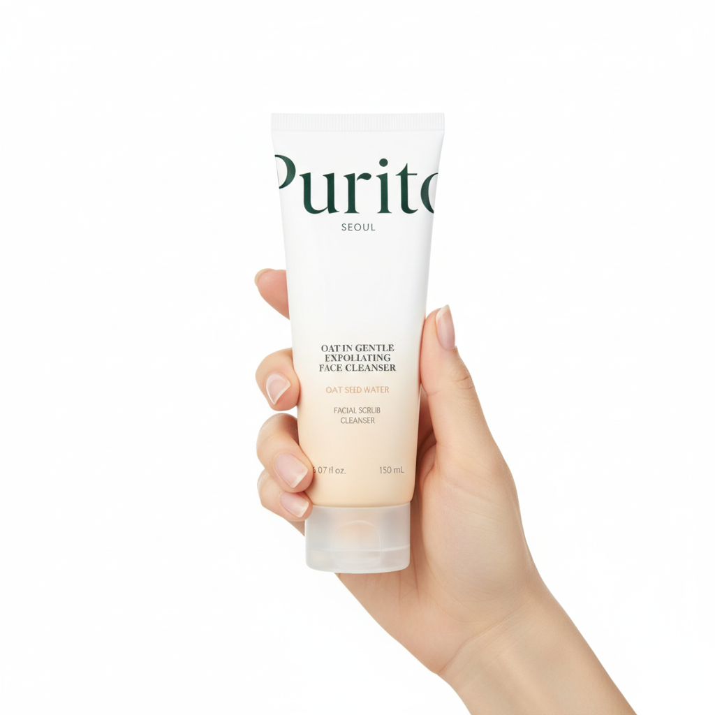PURITO SEOUL - OAT IN GENTLE EXFOLIATING FACE CLEANSER - Jemný exfoliační čisticí gel s ovsem 150 ml