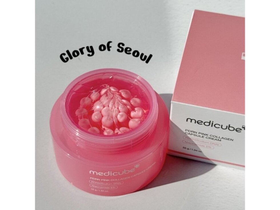 MEDICUBE - PDRN PINK COLLAGEN CAPSULE CREAM - Regenerační kapslový krém s PDRN, kolagenem a kyselinou hyaluronovou 50 ml