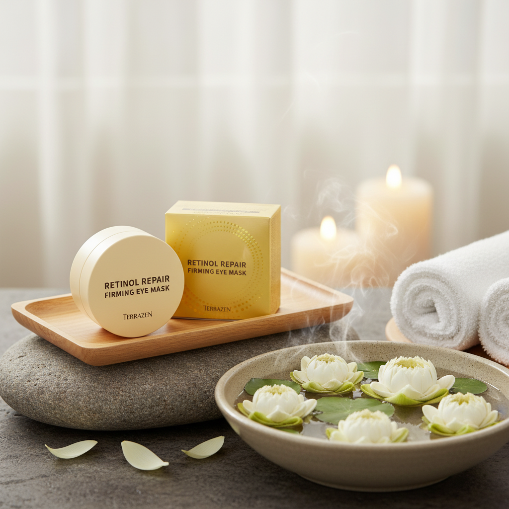 TERRAZEN - RETINOL REPAIR FIRMING EYE MASK - Zpevňující hydrogelové oční polštářky s retinolem 60 ks