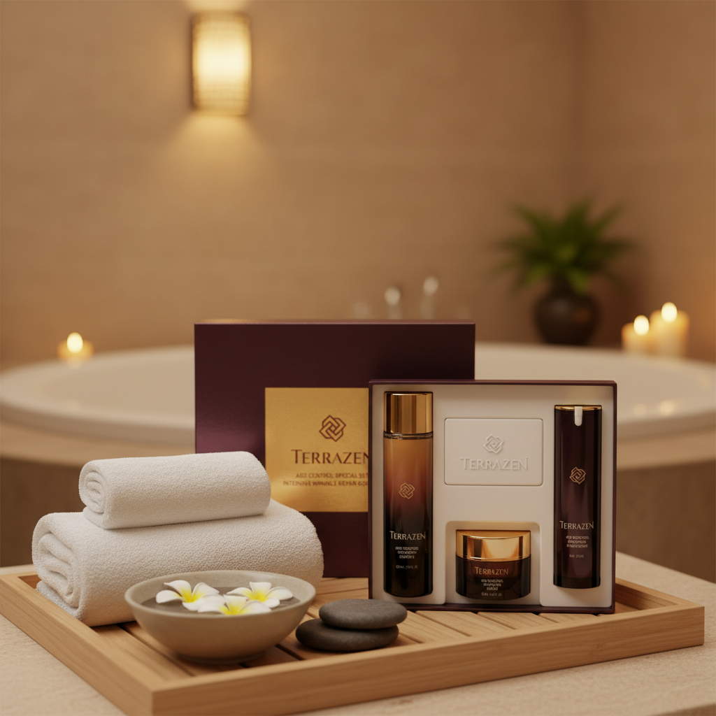 TERRAZEN - AGE CONTROL SPECIAL SET - Dárkové balení luxusní anti-age péče pro viditelně pevnější, hladší a rozjasněnou pleť 3 produkty