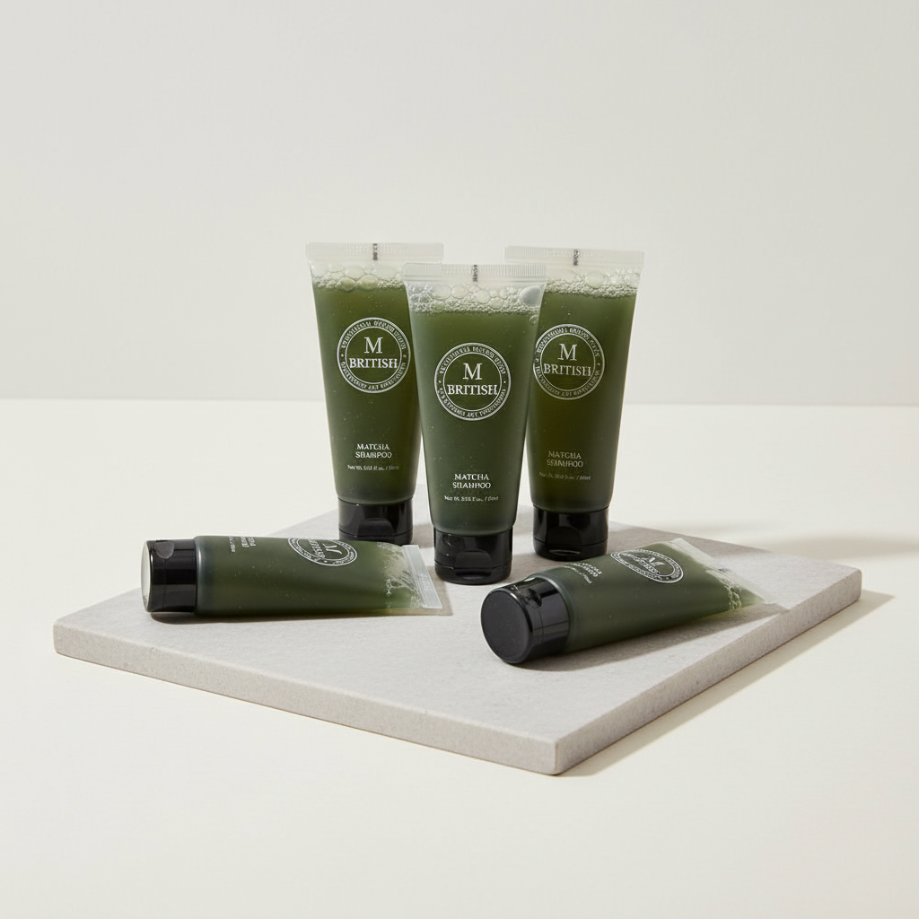 British M - Matcha Shampoo - Korejský posilující šampon s matchou proti vypadávání vlasů 60 ml