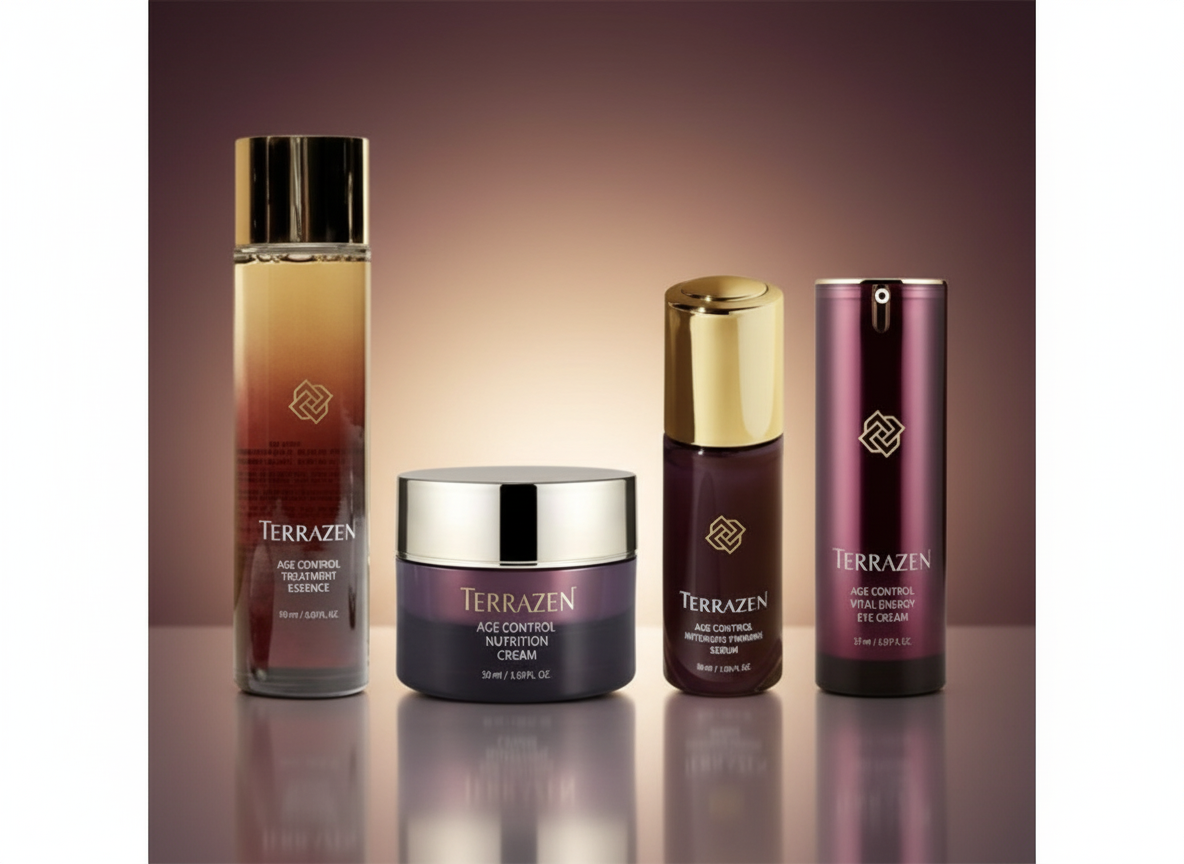 TERRAZEN - AGE CONTROL SET - Kompletní luxusní péče pro zralou a unavenou pleť 4 produkty