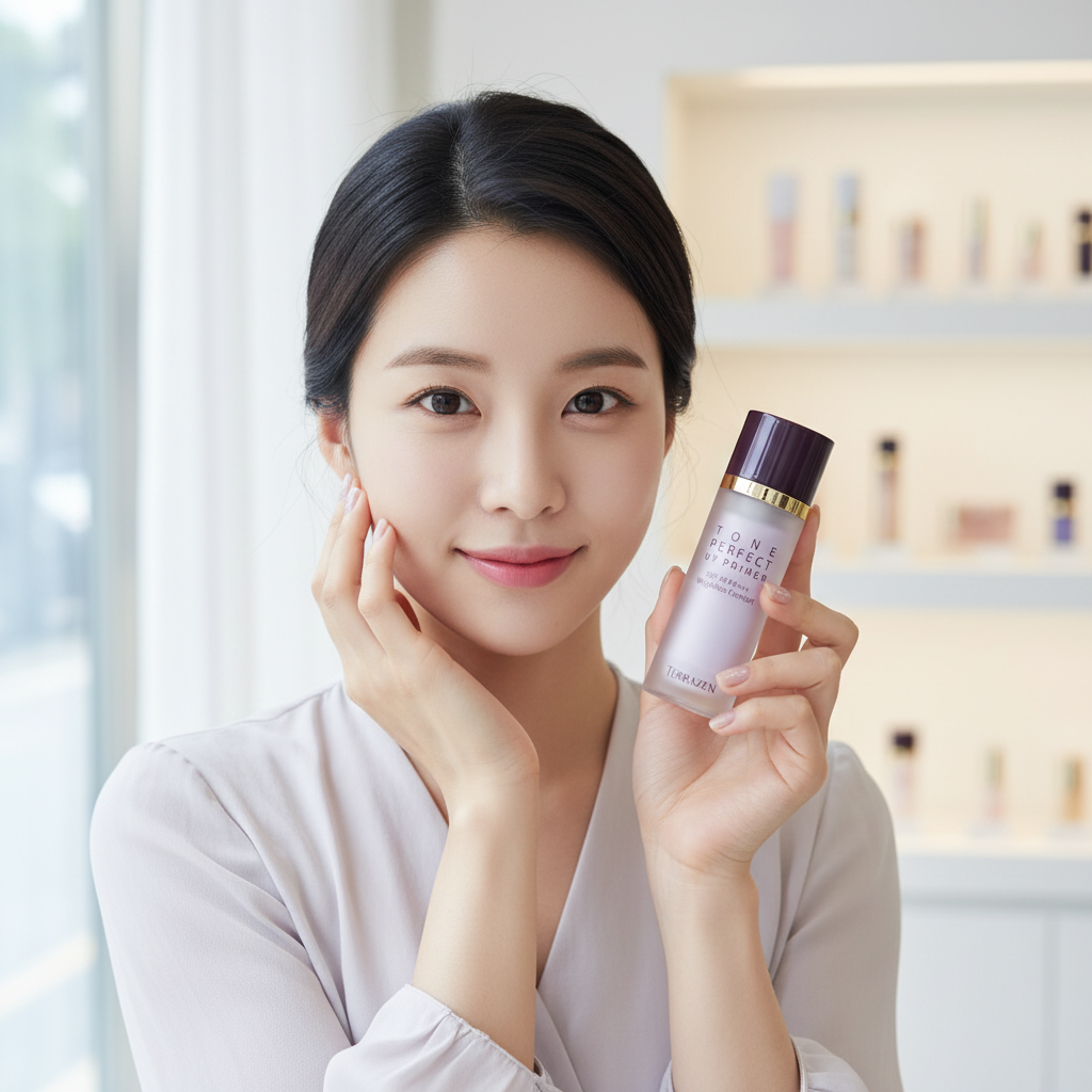 TERRAZEN - MAKE-UP TONE PERFECT PRIMER SPF40 PA+++ - Korekční CC krém & make-up primer s fialovým odstínem a minerálním SPF 30 ml