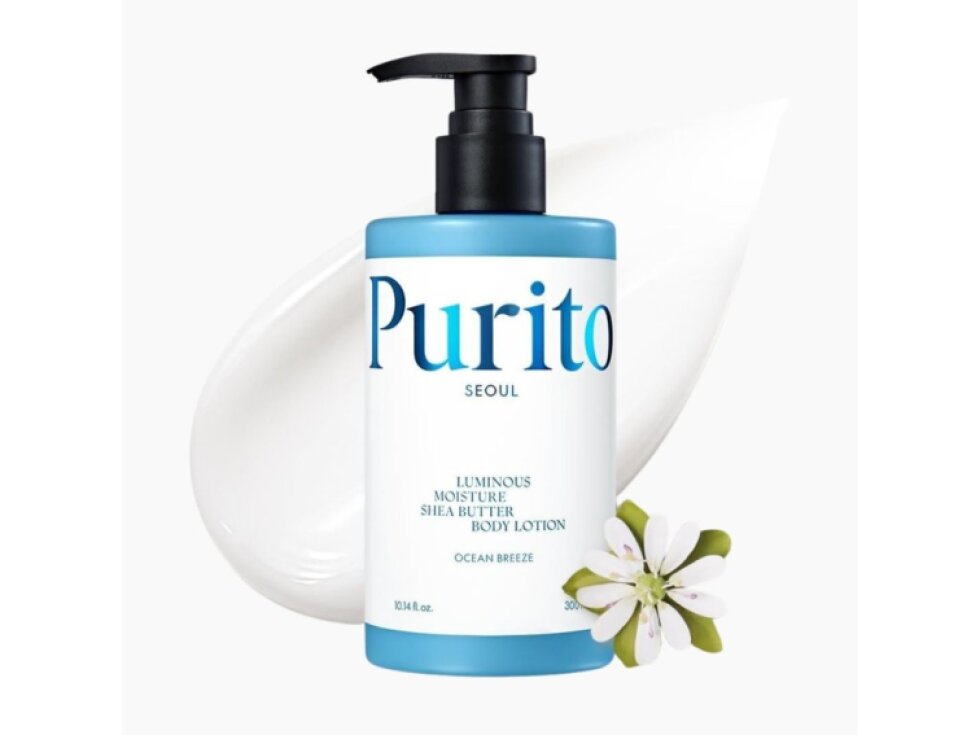 PURITO SEOUL - LUMINOUS MOISTURE SHEA BUTTER BODY LOTION OCEAN BREEZE- Tělové mléko s bambuckým máslem a vůní moře 300 ml