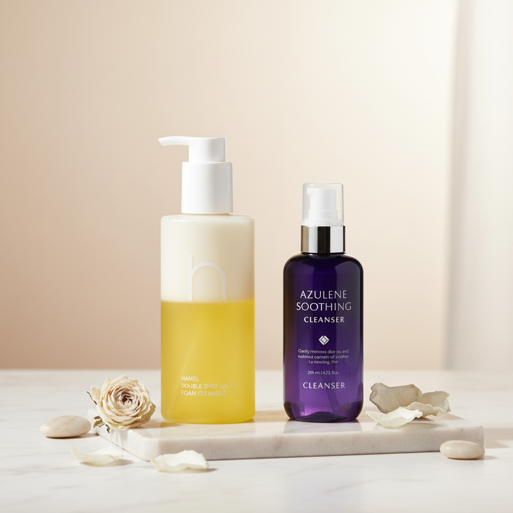 CELL BY CELL & HAMÉL - ODLIČOVACÍ KOMBO OLGY MENZELOVÉ - Dvoufázové profesionální čištění pleti pro citlivou, reaktivní a namáhanou pleť