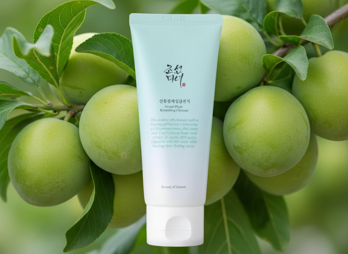 BEAUTY OF JOSEON - GREEN PLUM REFRESHING CLEANSER - Jemný osvěžující čisticí gel se švestkou a rostlinnými extrakty pro každodenní mytí pleti 100 ml