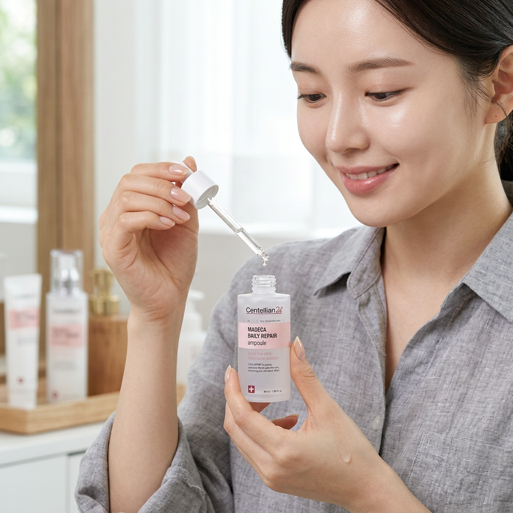 Centellian24 - Madeca Daily Repair Ampoule - Regenerační ampule s TECA komplexem, probiotiky a ceramidy pro obnovu kožní bariéry 50 ml