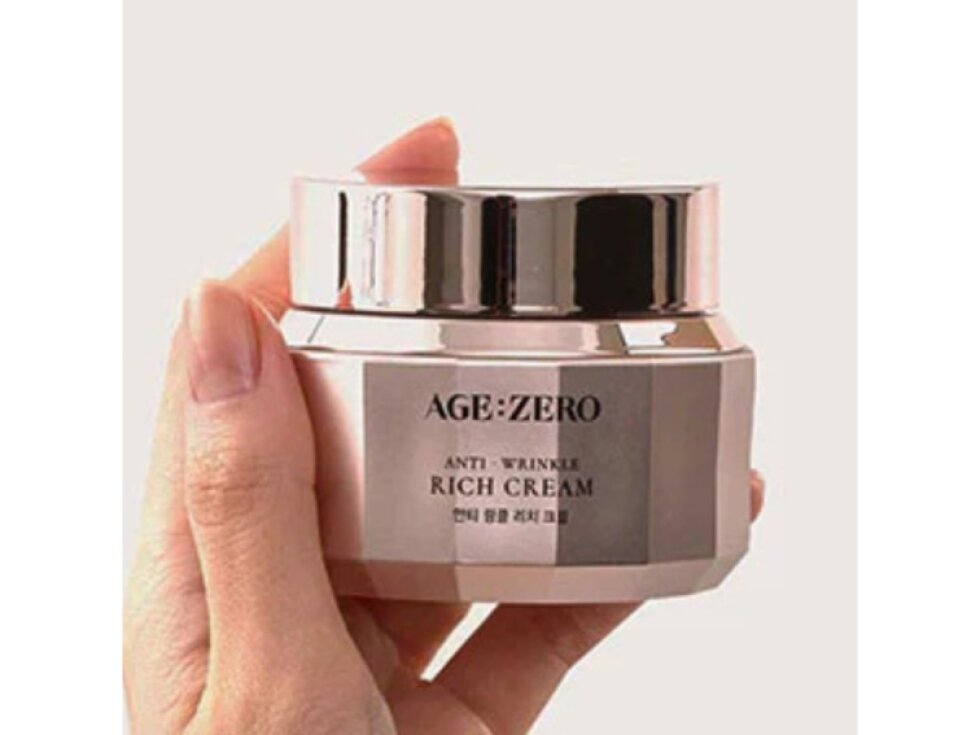 AGE:ZERO - ANTI WRINKLE RICH CREAM - Intenzivně vyživující protivráskový krém pro zpevnění a rozjasnění pleti 50 g