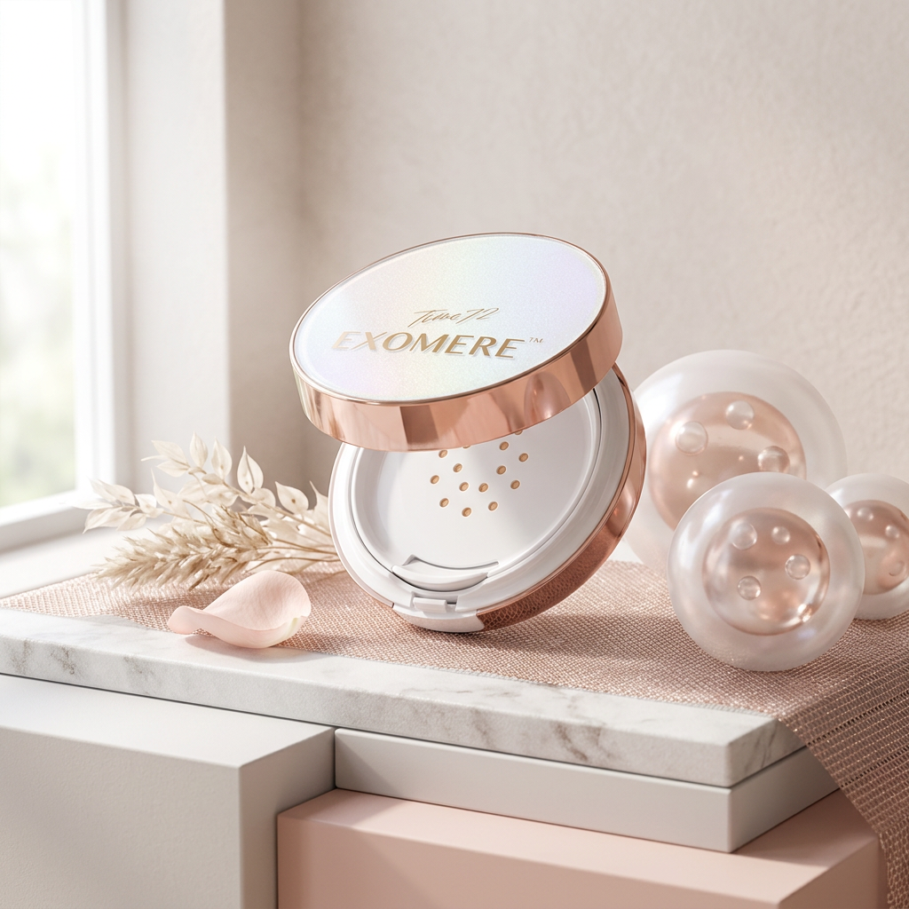 Exomere - Recovery Balm Plus - Regenerační cushion make-up s exosomy Hallabong, peptidy a SPF 35 PA++ - odstín 25, 15 g