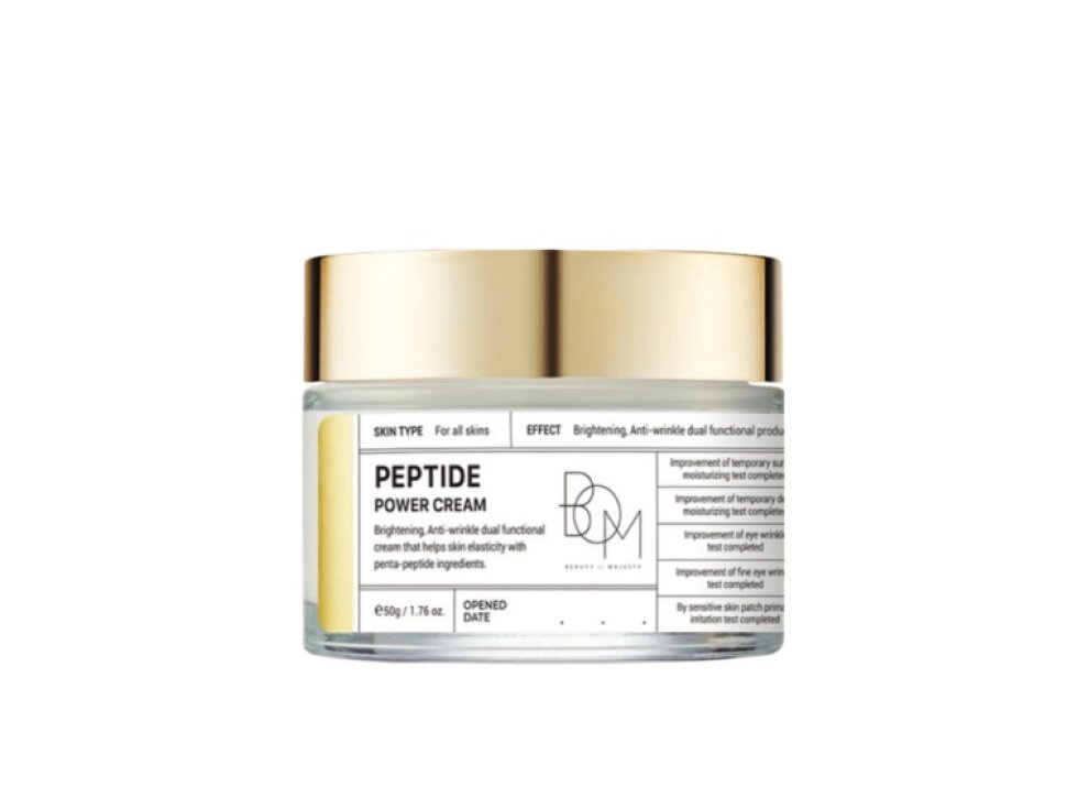 B.O.M. - PEPTIDE POWER CREAM - Protivráskový krém s čistým zlatem a peptidy 50 g