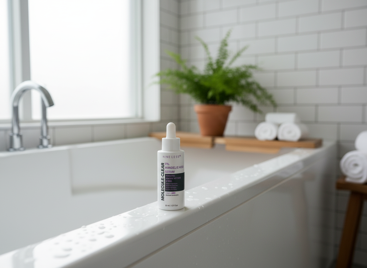 NINE LESS - MOLECULE CLEAR 5% MANDELIC ACID SERUM - Jemné exfoliační sérum s 5% kyselinou mandlovou pro citlivou a problematickou pleť 30 ml